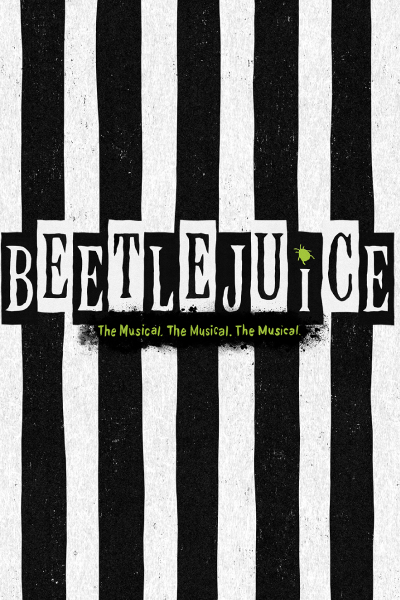 Black and white stripes with Beatlejuice written across the middle.
