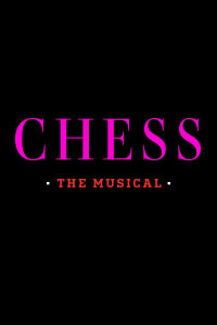 Black background with "Chess" written in all caps in a fine pink font.