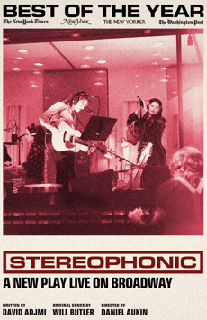 Poster for the Stereophnic show on Broadway.