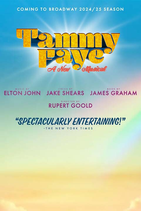 Poster for the Tammy Faye musical on Broadway.